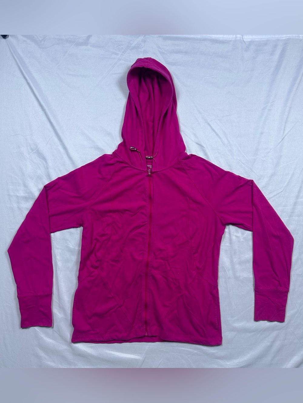 Danskin Now Hot Pink Full Zip Hoodie Women's M (8-10)